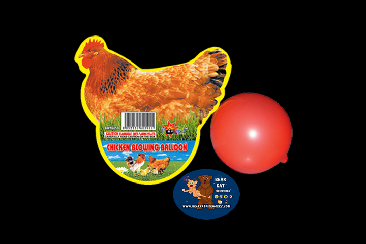 Chicken Blowing  Balloon
